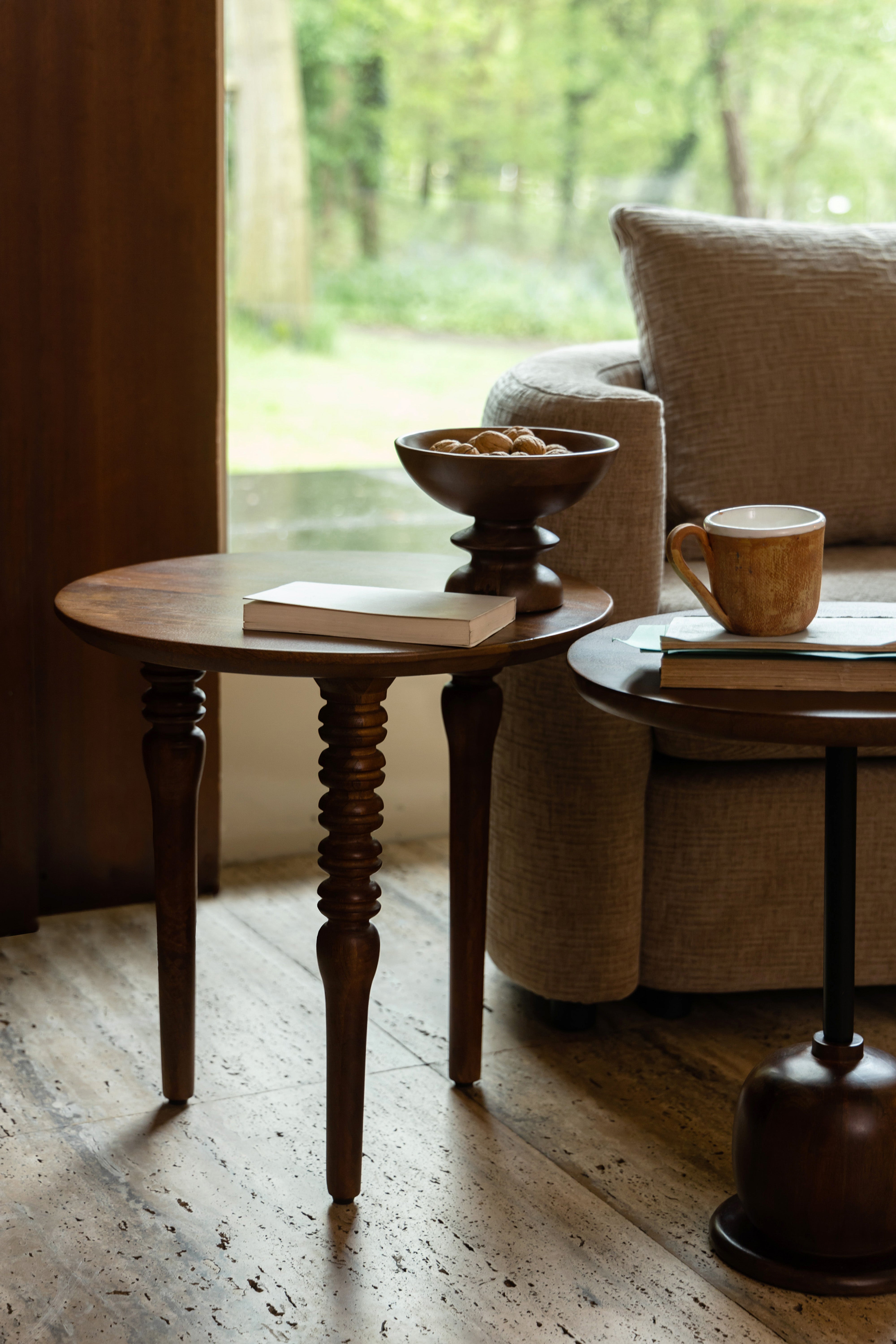 Dutchbone Cove Walnut Brown Mango Wood Side Table